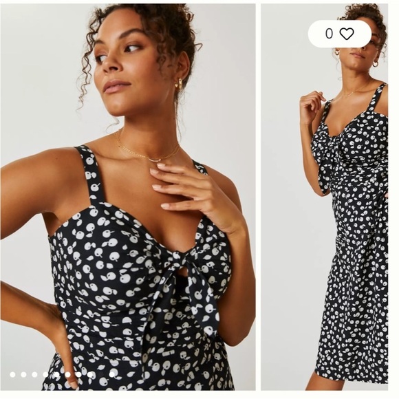 Anthropologie Maeve Cherry Cecilia Midi Dress Cherries - Picture 4 of 16